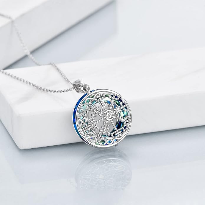 URONE Men Viking Pendant Necklace Sterling Silver Norse Viking Jewelry