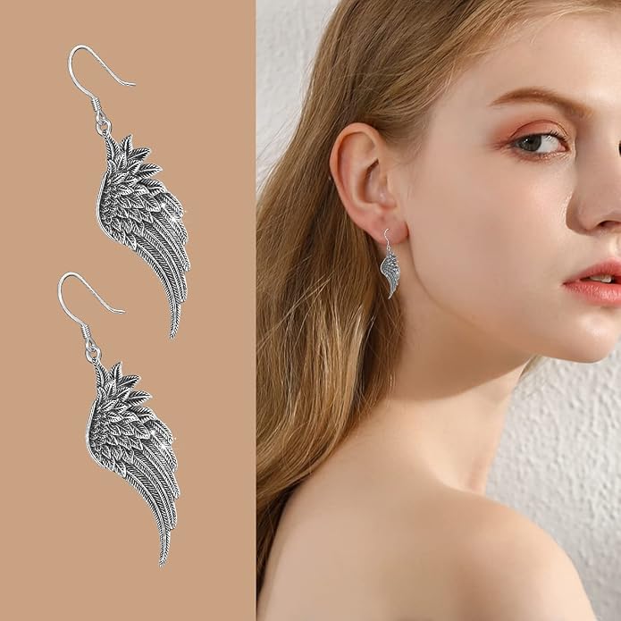 Black Cat/Turtle/Moonstone//Turquoise/Flower/Tree of Life Earrings Sterling Silver Cute Animal Leverback Dangle Earrings Jewelry Gifts