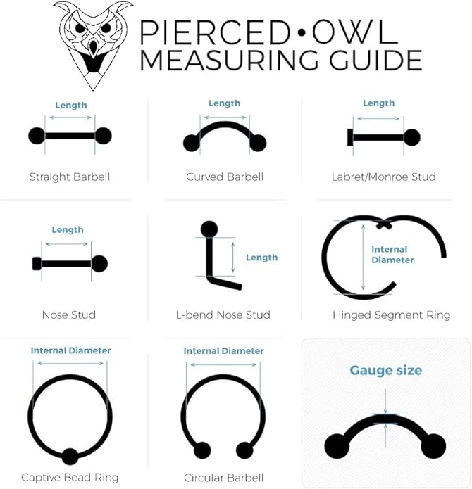 Pierced Owl 12GA-00GA Large Gauge F136 Implant Grade Titanium 12mm Diameter Hinged Segment Clicker Ring