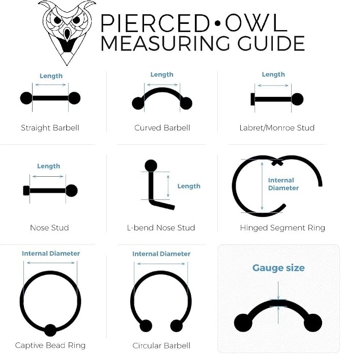 Pierced Owl 12GA-00GA Large Gauge F136 Implant Grade Titanium 12mm Diameter Hinged Segment Clicker Ring