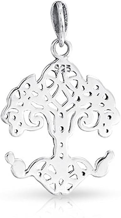 Bling Jewelry Tree of Life Pendant Necklace Celtic Mothers Family Medallion Oxidized .925 Sterling Silver