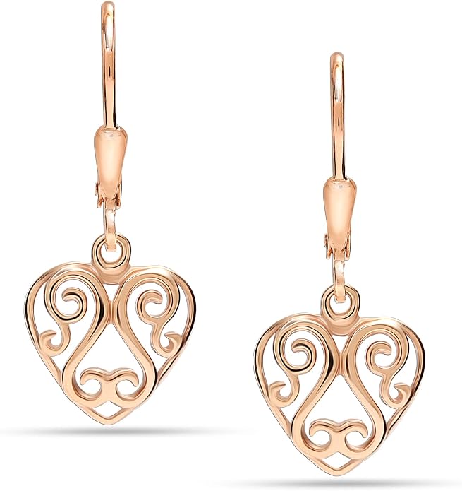 LeCalla 925 Sterling Silver Leverback Drop Earrings | Lightweight Italian Teardrop Dangle Earring for Women