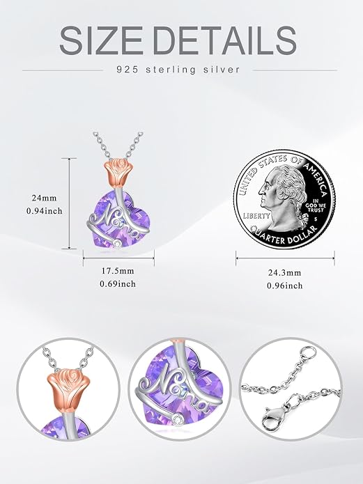 Midari Ocean Necklace 925 Sterling Silver Flamingo Mama Bear Dolphin Penguin Sea Turtle Axolotl Desert Cactus Nautical Rudder Tropical Palm Compass Wave Pendant Boho Jewelry Gifts for Women Men