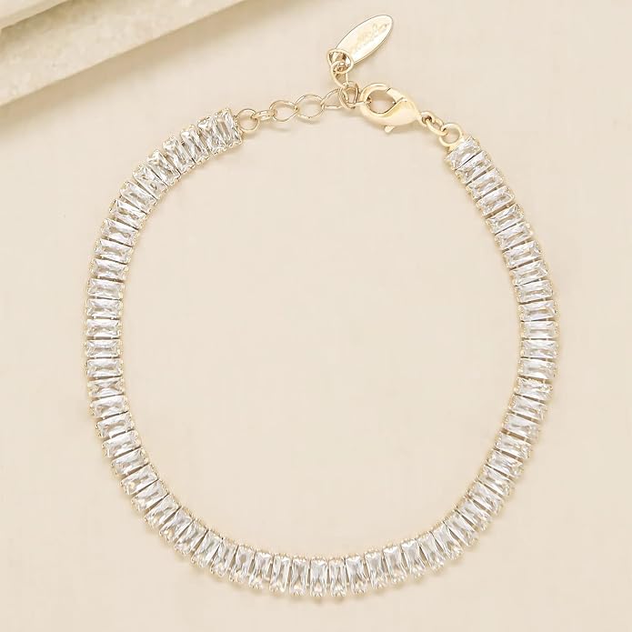Ettika Anklets for Women. Anklet, 18k Gold or Rhodium Plated. Ankle Bracelets for Women, Jewelry