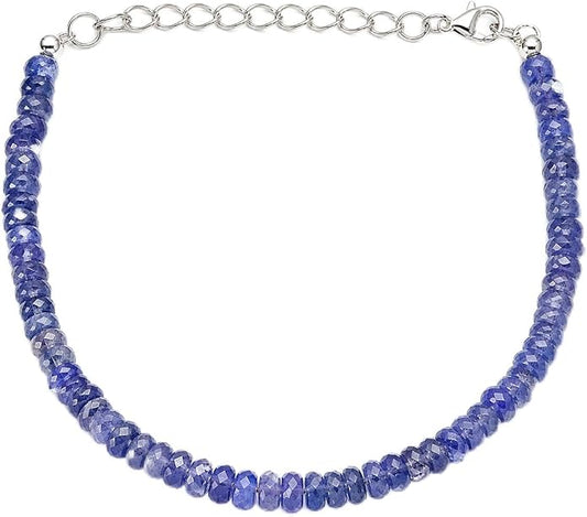 Natural Gemstone Bead Bracelet for Women – Healing Crystal Reiki Bracelet, Handmade Spiritual Protection Jewelry, Energy Stone Stretch Bracelet Gift for Women & Girls