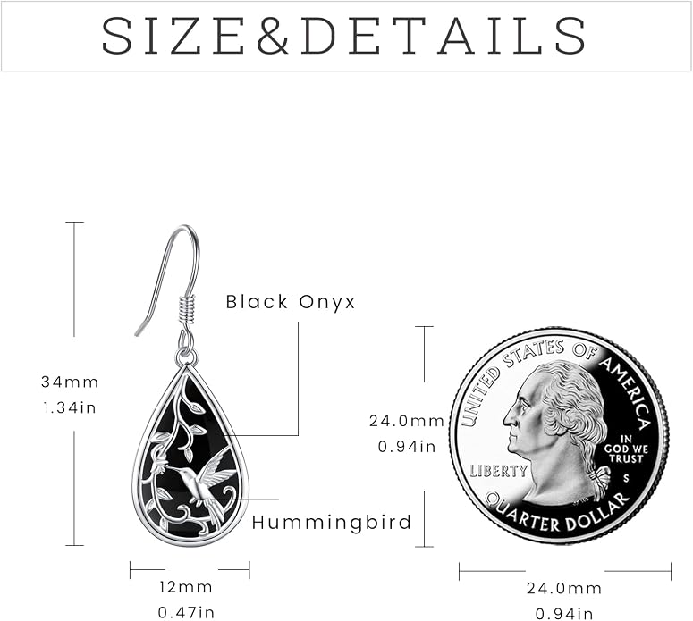 Dangle Earrings Sterling Silver Moonstone/Turquoise/CZ/Crystal Earrings for Women Tree of Life Animal Filigree Leverback Earrings Jewelry Gifts
