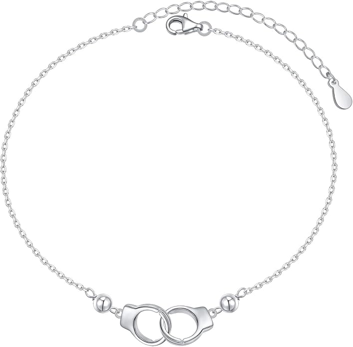 Alphm Anklet for Women S925 Sterling Silver Adjustable Plus Foot Plus Ankle Bracelet Jewelry