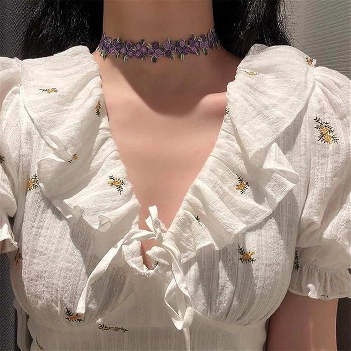 18Pcs Velvet Choker Necklace Set Black Classic Gothic Tattoo Lace Chokers Collar Necklace for Women Jewelry Gift