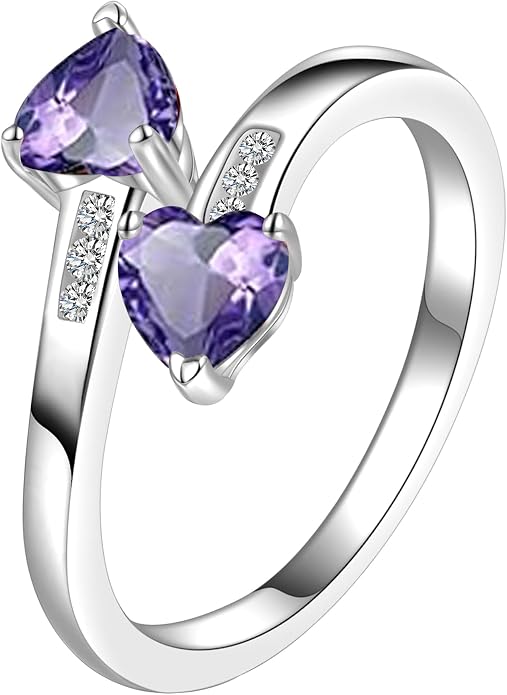 Btysun Mothers Day Gifts, Birthday Gifts for Women Non Tarnish Gold Rings Adjustable 1-12 Birthstone Rings Birthday Gift for Wife Mom Stocking Stuffers Promise Ring Anniversary Wedding Jewelry