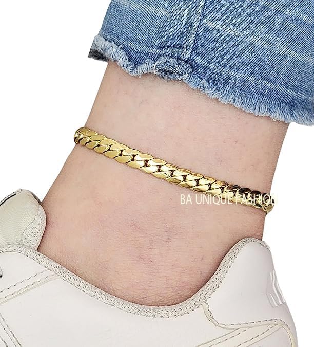 Gold Electroplated Anklet, Made in Korea