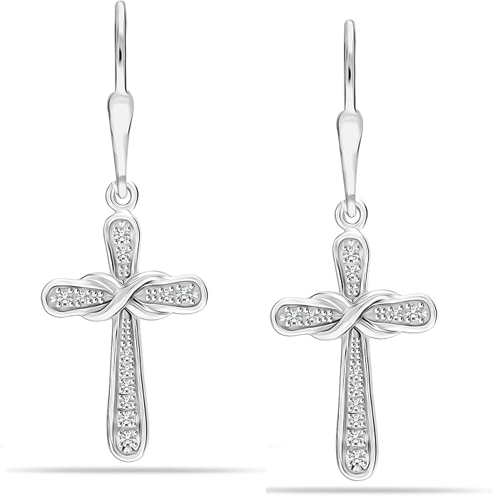 LeCalla 925 Sterling Silver Leverback Drop Earrings | Lightweight Celtic-Knot Filigree Heart Teardrop Dangle Earring for Women's Gift for Her