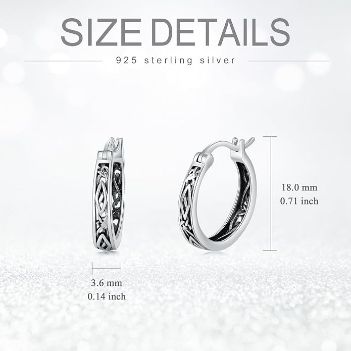 Sterling Silver Hoop Earrings Small Hoop Sun/Leaf/Triangle Huggie Earrings for Women Hypoallergenic