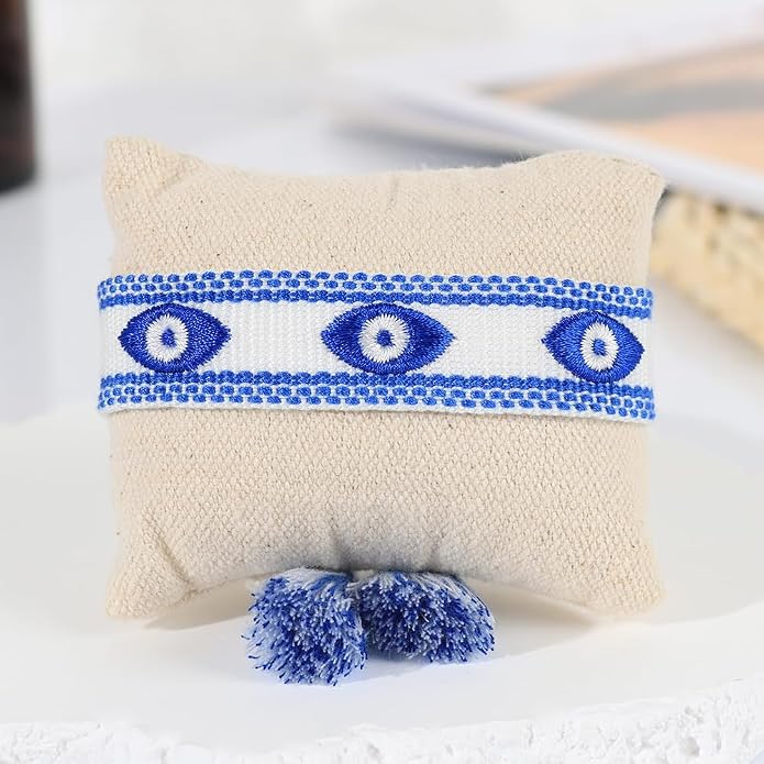 Evil Eye Woven Lover Friendship Bracelets Handmade Adjustable Tassel Friend Gift for Women An Elegant Talisman of Protection and Good Fortune