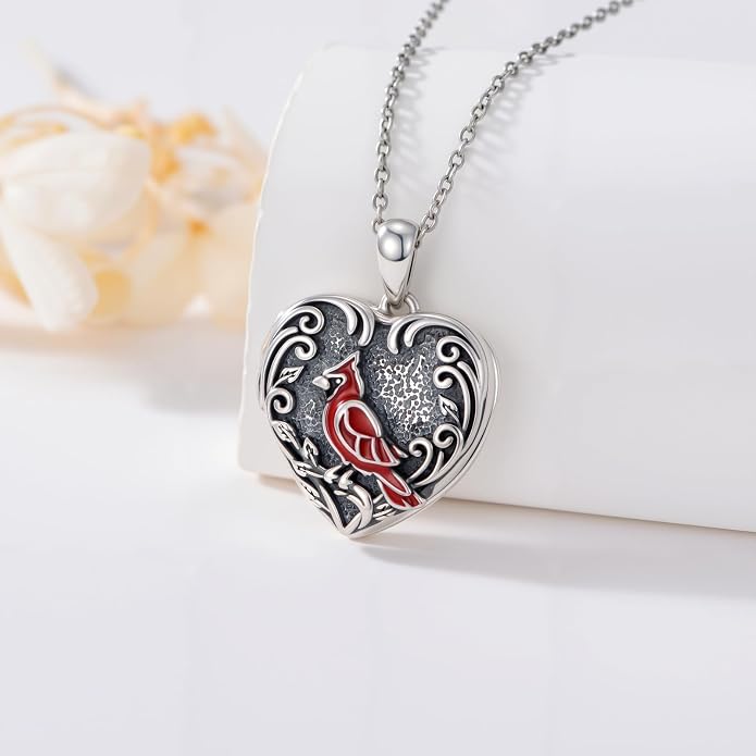 TOUPOP Heart Locket Necklace 925 Sterling Silver Love Locket that Holds Pictures Gifts for Women Her