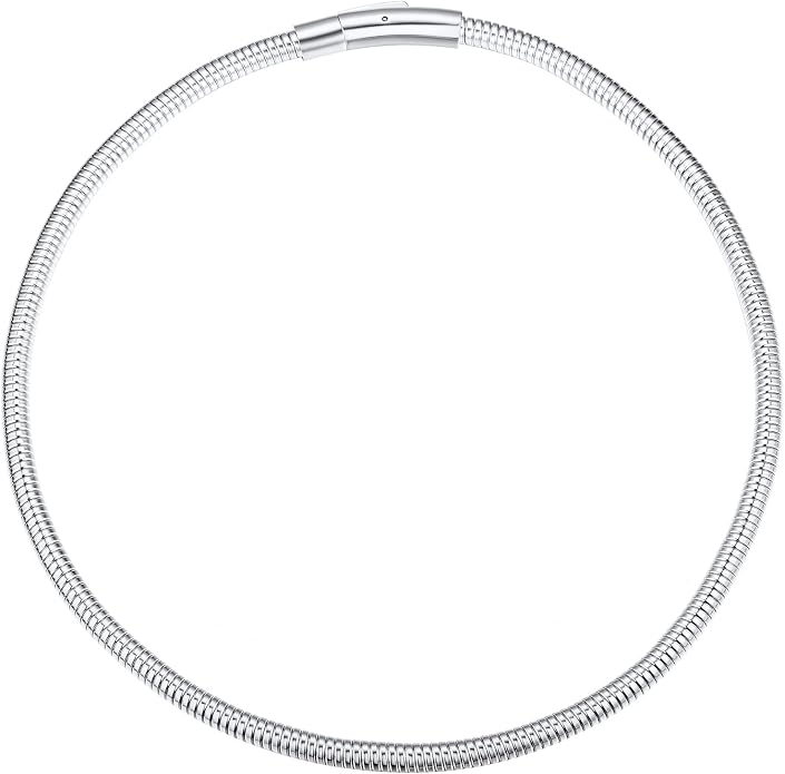 FindChic Black/14K Gold Plated Herringbone Choker Chain Necklace for Women | Waterproof Stainless Steel, Dainty Layering, Flat Snake Chain, Non-Tarnish, Hypoallergenic, Adjustable Extender, Gift Box