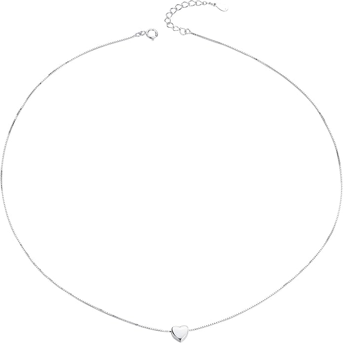 S925 Sterling Silver Choker Short Dainty Necklace for Women Jewelry
