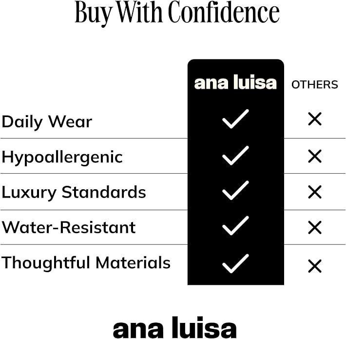 Ana Luisa Gold Rings for Women - 14K Gold Plated Rings for Women Non Tarnish - Trendy Stacking Ring for Daily Wear - Twisted, Heart, Eternity Ring Styles - Hypoallergenic & Water-Resistant Jewelry