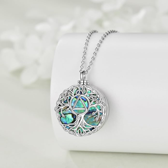 YFN Tree of Life Necklace Sterling Silver Celtic Knot Tree Pendant Jewelry Gifts for Women Men