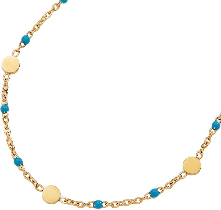 Alex and Ani Enameled Chain Coin Station Anklet