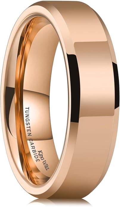 King Will BASIC Men Women 4mm/5mm/6mm/7mm/8mm Titanium Rings Polished Wedding Band Engagement Anniversary Band Comfort Fit