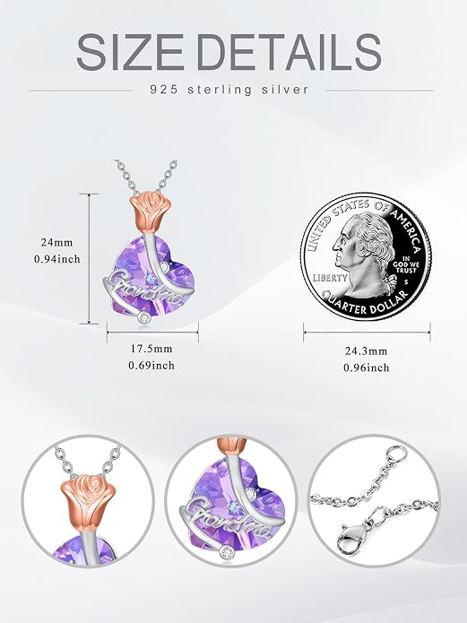 Midari Ocean Necklace 925 Sterling Silver Flamingo Mama Bear Dolphin Penguin Sea Turtle Axolotl Desert Cactus Nautical Rudder Tropical Palm Compass Wave Pendant Boho Jewelry Gifts for Women Men