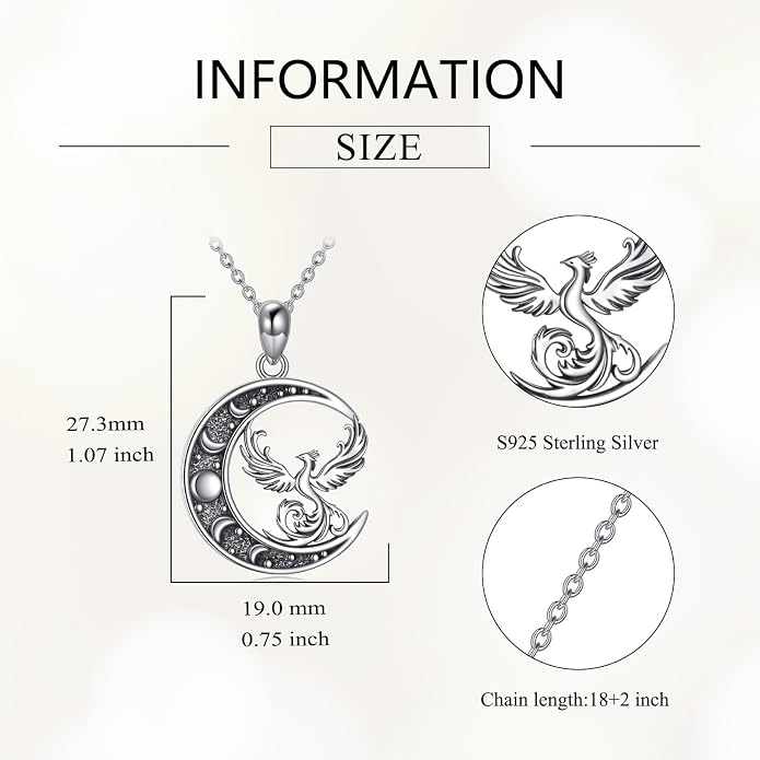 Sun and Moon Necklace 925 Sterling Silver Sun Moon Pendant Gemstone Jewelry Gifts for Women