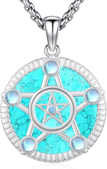 Pentagram/Celtic Knot/Witches Knot/Santa Muerte/Triple Moon Goddess/Baphomet/Hecate Necklace Sterling Silver Magic Wiccan Amulet Pagan Jewelry for Women Men