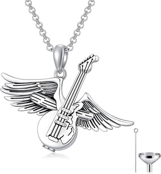 PELOVNY Urn Necklaces for Ashes of Loved Ones 925 Sterling Silver Personalized Heart Locket Urn Necklace Cremation Keepsake Memorial Jewelry Gifts for Women Men