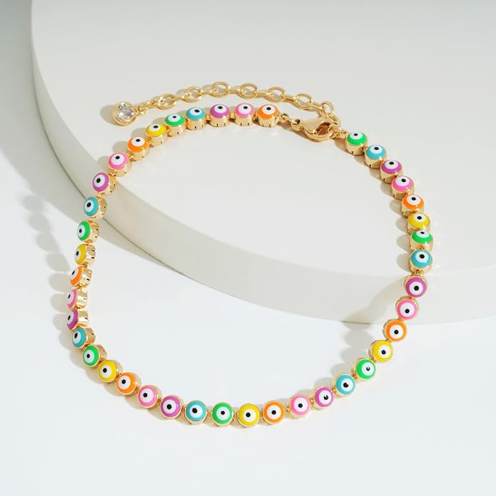 LOYATA Anklet Bracelet 14K Gold Plated Dainty Anklet Chain Waterproof Gold Chain Anklet for Women Cuban Beach Anklet Jewelry Gifts for Women