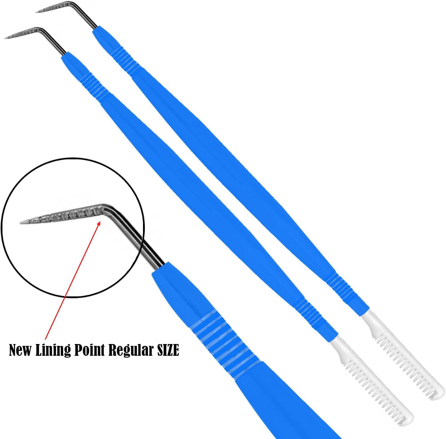 Eyelash & Brow Lamination Tools Kit - Blue Metal Eyelash Perm Tool & Separator for Lash Extensions & Lift