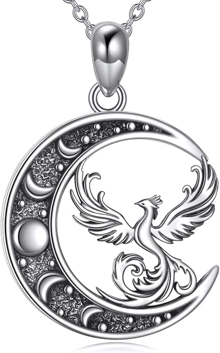 Sun and Moon Necklace 925 Sterling Silver Sun Moon Pendant Gemstone Jewelry Gifts for Women