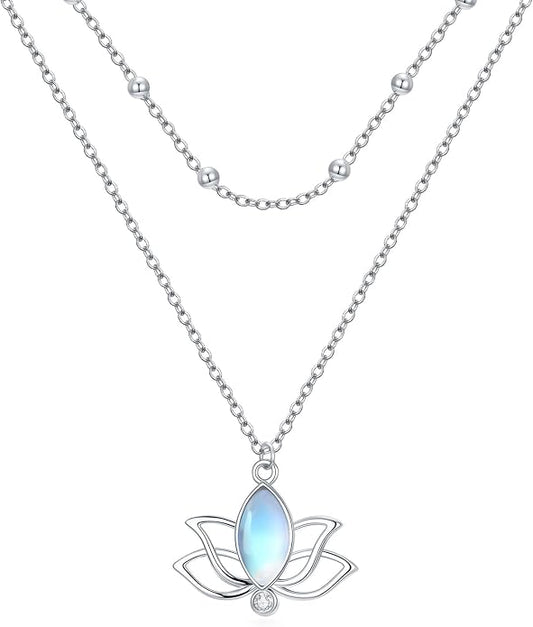 Midari Ocean Necklace 925 Sterling Silver Flamingo Mama Bear Dolphin Penguin Sea Turtle Axolotl Desert Cactus Nautical Rudder Tropical Palm Compass Wave Pendant Boho Jewelry Gifts for Women Men