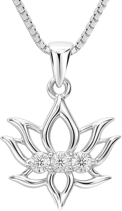 LeCalla 925 Sterling Silver Pendant Necklace | Crescent Moon and Star Necklace Jewelry | Handmade Charm Pendant Necklace for Women | Adjustable Chain Necklace Gifts for Women Valentine s Day, Mother s Day