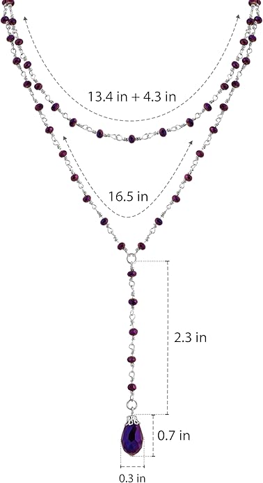 Sacina Gothic Layered Black Red Choker, Dainty Y Necklace, Bead teardrop Choker, Gothic Goth Necklace, Christmas Jewelry Gift for Women