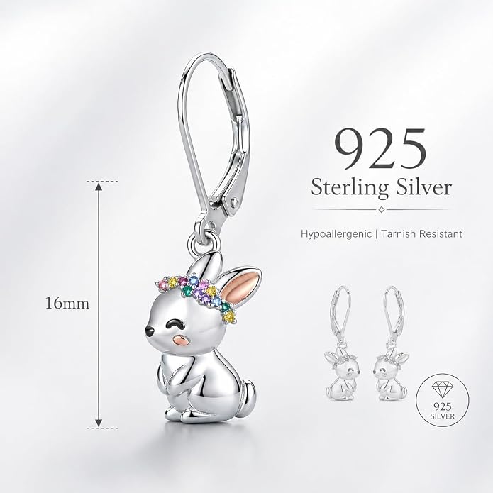 Seiyang Dangle Earrings 925 Sterling Silver Animal/American Flag/Turquoise Dangle Drop Earrings Jewelry Gifts for Women