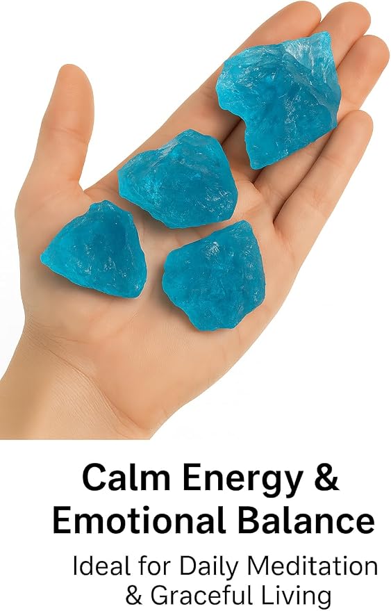 Large 1.25-2.0” Natural Aquamarine Raw Crystals Stones for Meditation, Chakra, Reiki, Crystal Grid, Energy Work, Wire Wrapping, Tumbling & Spiritual Home Decor