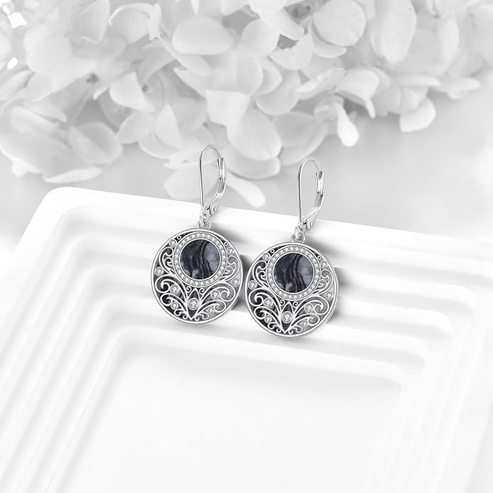 Teardrop Earrings Sterling Silver Filigree Irish Celtic Teardrop Drop Earrings Jewelry Gifts For Women