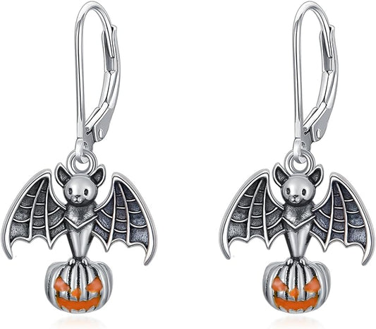 Animal/Leaf/Gothic Dangle Earrings 925 Sterling Silver Animal/Leaf/Gothic Dangle Drop Earrings Easter/Halloween/Christmas Jewelry Gifts for Women Her