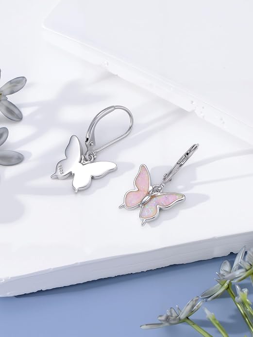 Bee/Butterfly/Dragonfly/Hummingbird/Sunflower Earrings for Women 925 Sterling Silver Sunflower Earrings Hypoallergenic Animal Jewelry Gifts for Women