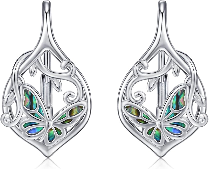 Cute Animal Leverback Earring 925 Sterling Silver Summer Bohemia Beach Theme Earrings for Women