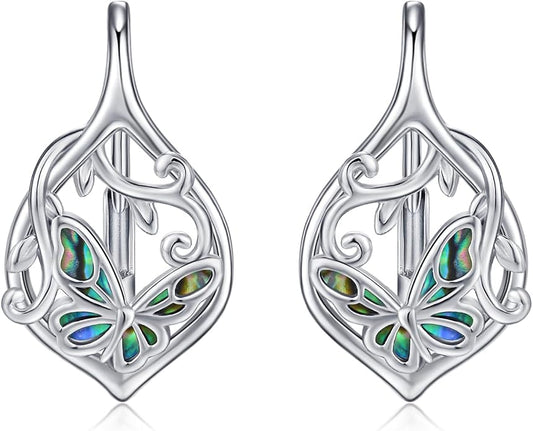 Cute Animal Leverback Earring 925 Sterling Silver Summer Bohemia Beach Theme Earrings for Women