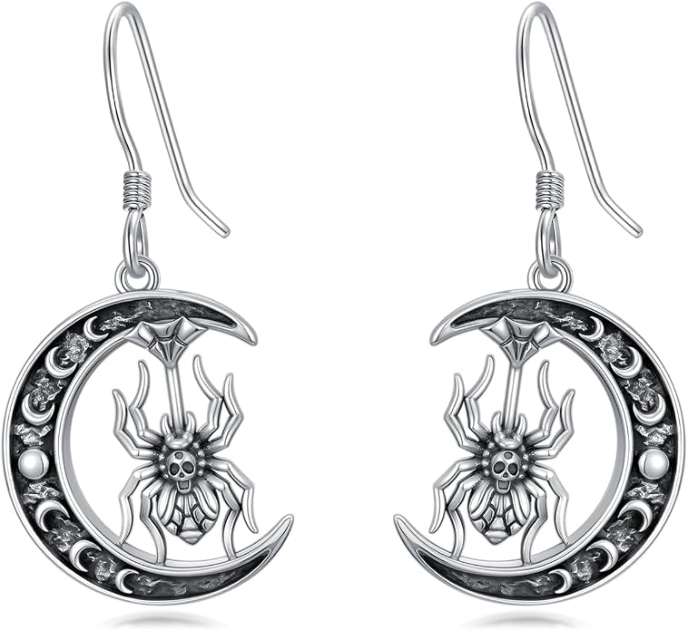 Animal/Leaf/Gothic Dangle Earrings 925 Sterling Silver Animal/Leaf/Gothic Dangle Drop Earrings Easter/Halloween/Christmas Jewelry Gifts for Women Her