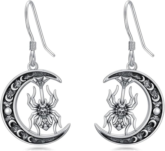 Animal/Leaf/Gothic Dangle Earrings 925 Sterling Silver Animal/Leaf/Gothic Dangle Drop Earrings Easter/Halloween/Christmas Jewelry Gifts for Women Her