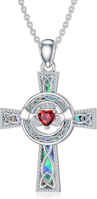 Cross Necklace for Women 925 Sterling Silver Crucifix Pendant Christian Cross Jewelry for Women Men