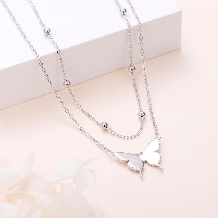 DAOCHONG S925 Sterling Silver Choker Short Necklace Pendant for Women Jewelry Gift