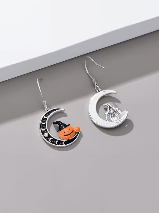 Animal/Leaf/Gothic Dangle Earrings 925 Sterling Silver Animal/Leaf/Gothic Dangle Drop Earrings Easter/Halloween/Christmas Jewelry Gifts for Women Her