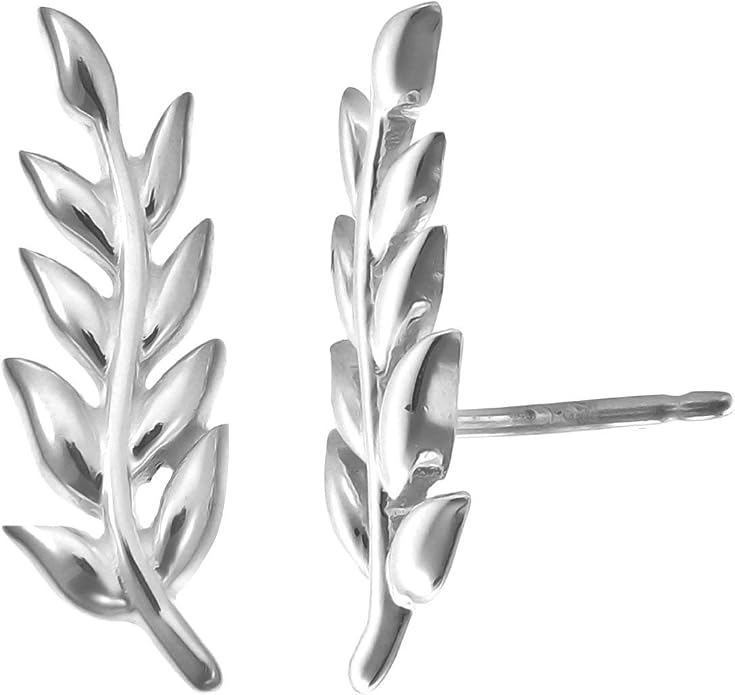 Boma Jewelry Sterling Silver Branch Ear Crawler Earrings