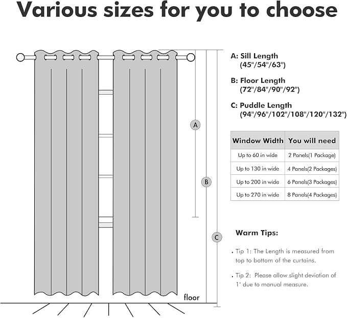 MIULEE 90 Inches Linen Textured Curtains for Bedroom 100% Blackout Thermal Insulated Midnight Blue Grommet Room Darkening Curtains & Drapes Luxury Decor for Living Room 52 x 90 Inch (2 Panels)