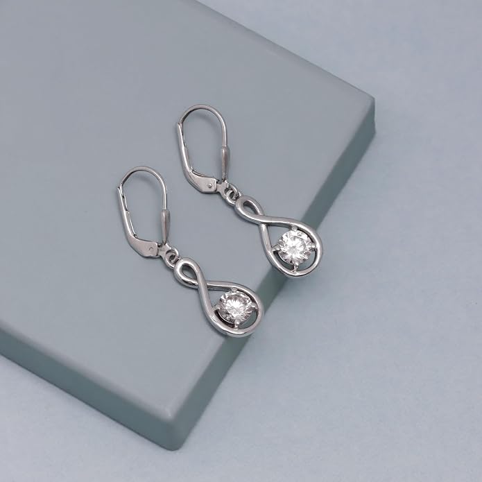 LeCalla 925 Sterling Silver Leverback Drop Earrings | Lightweight Italian Teardrop Dangle Earring for Women