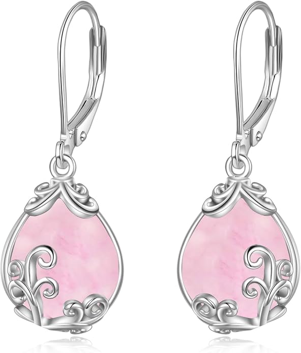 Celtic Filigree Earrings for Women Gemstone Jewelry Gifts